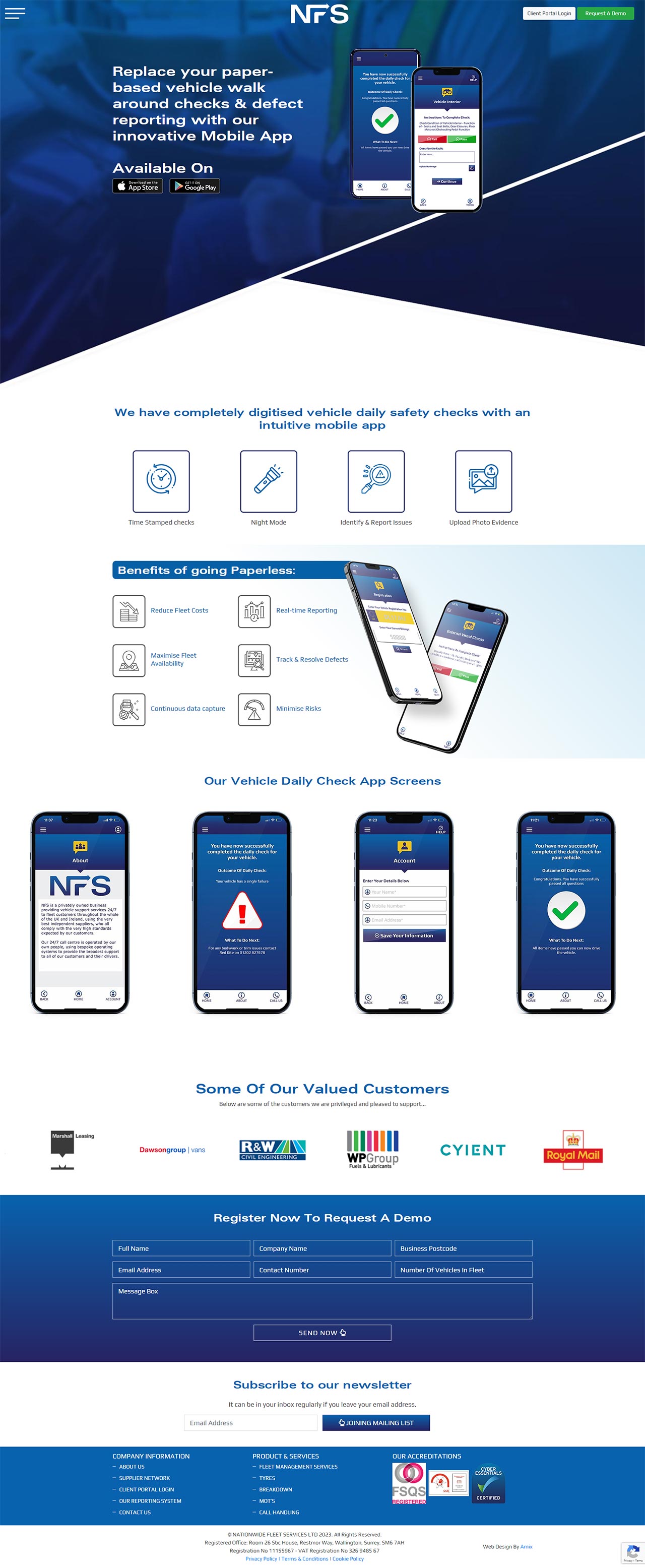 Daily Checker App Website Screenshots