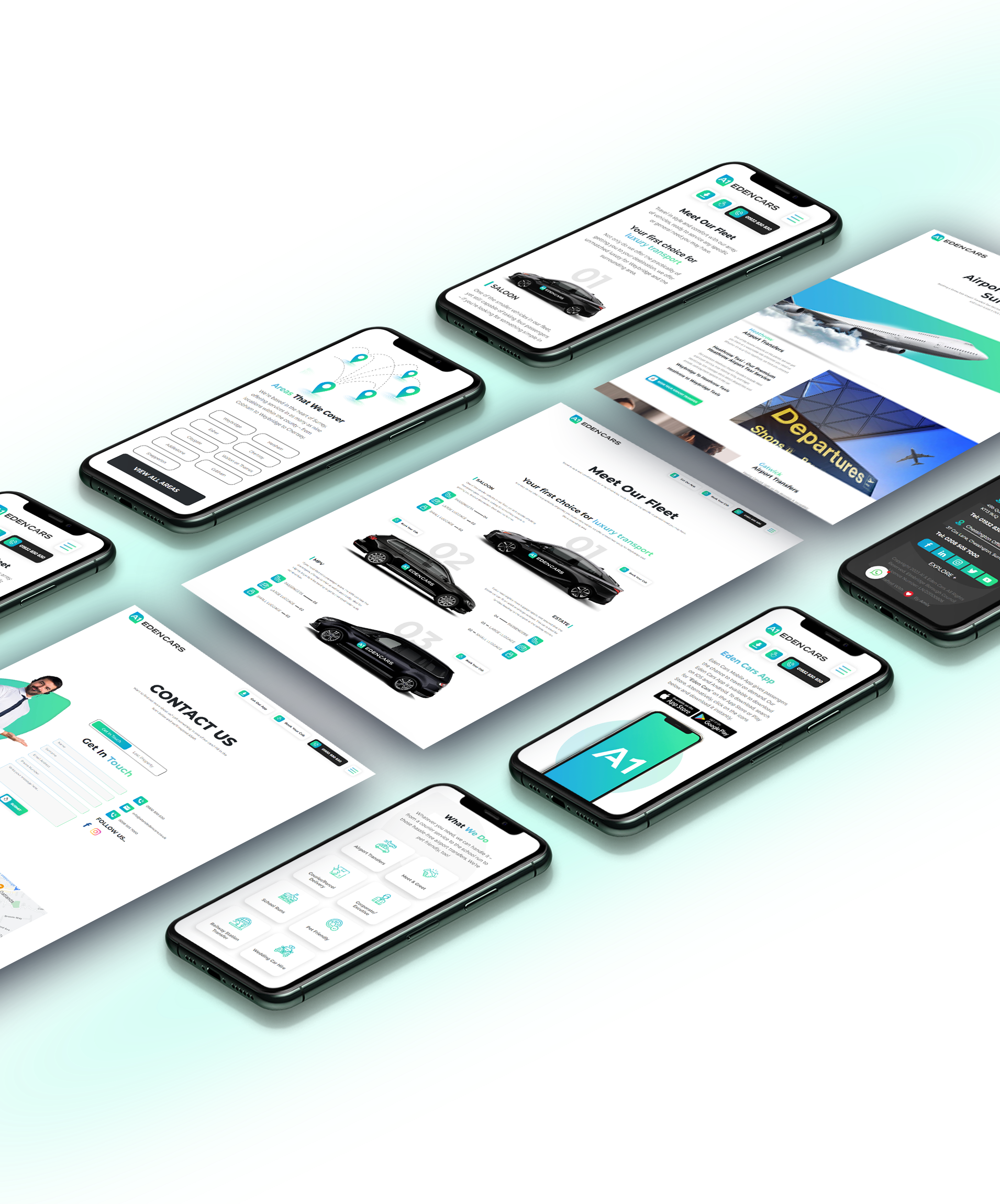 A1 & Eden Cars Mockups