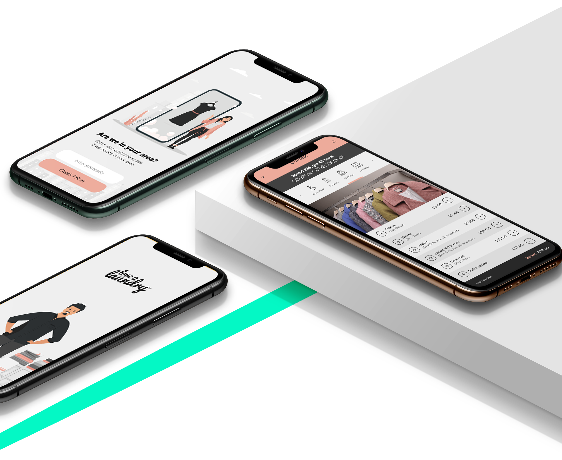 Love 2 Laundry App Mockups