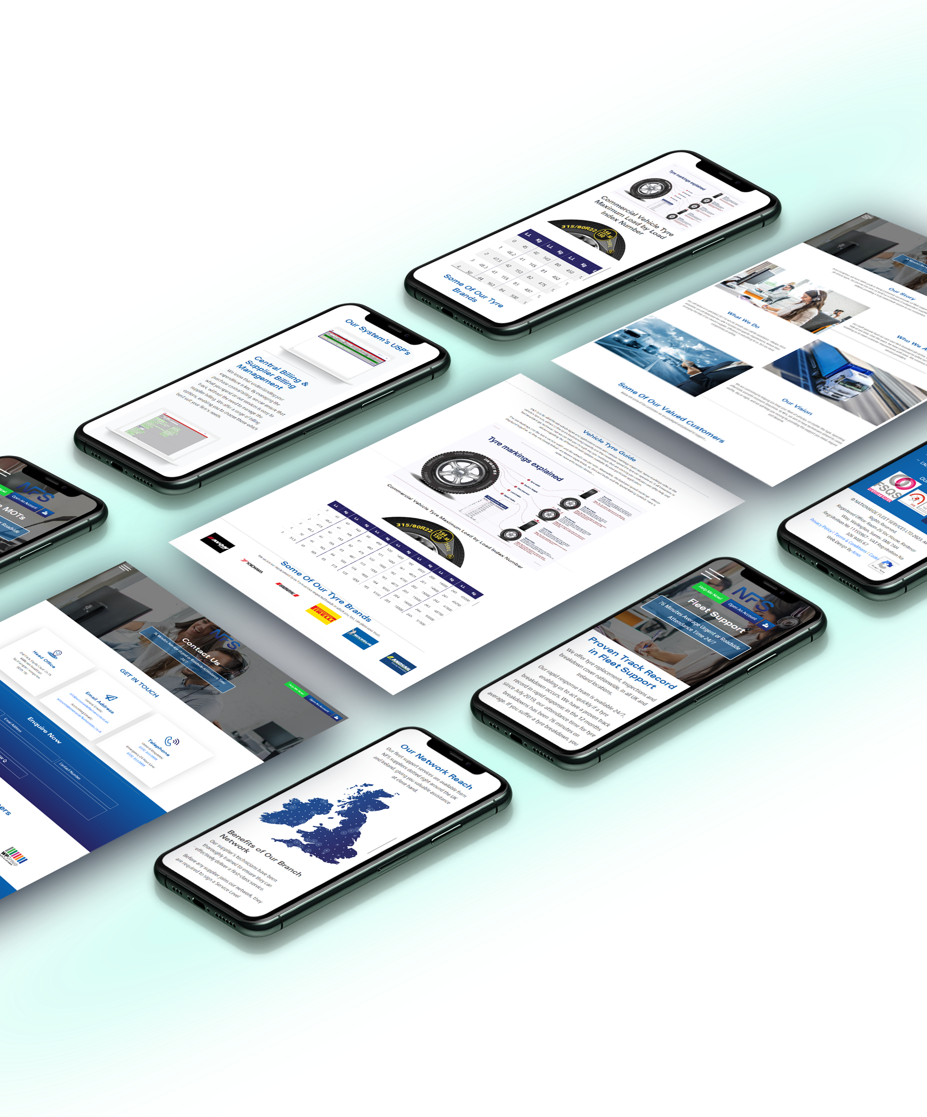 Nationwide Fleet Services Mockups